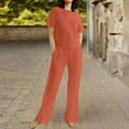 thumbnail image 5 of Pyhlmscde Linen Sets for Women 2 Piece, Womens Jumpsuit, Women 2 Piece Outfits Sets, 5 of 6