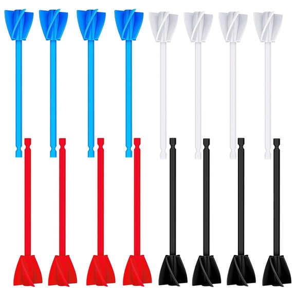 16Pcs Resin Mixer Paddles,Reusable Plastic Paint Mixer Drill Attachment,Helix Resin Drill Mixer Paint Stirrer for Drill