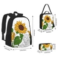 thumbnail image 2 of Balery Plump Sunflower And Sketch Mochila Escolar 3 en 1 para Niños - Mochila Resistente con Lonchera Térmica y Estuche - Mochila Escolar para Niños y Niñas, 2 of 7