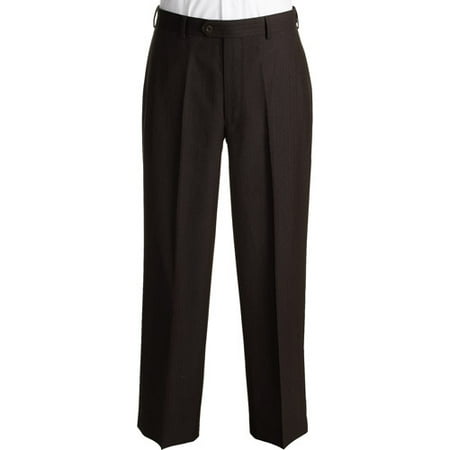 George - Men's Wrinkle-Resistant Cuffed Plaid Dress Pants