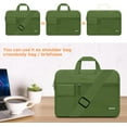 thumbnail image 4 of MOSISO Laptop Shoulder Bag Compatible with MacBook Air/Pro,13-13.3 inch, 14 inch Notebook, 2023-2021 A2779 M2 A2442 M1,Polyester Flapover Briefcase Sleeve Case, 4 of 6