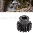 thumbnail image 3 of RC Car Motor Gear, M1.5  Workmanship RC Motor Gear 8mm Inner Hole Black Easy Installation  for 6S 1/5 14T, 3 of 7