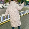 thumbnail image 7 of Lindreshi Winter Coats for Women 2023 Trendy Winter Fashion Woman Middle Length and Thickened Medium Length Stand-Up Collar Down Cotton Jacket Coat, 7 of 7