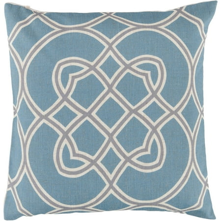 Art of Knot Brayton Hand Crafted Super Scroll Decorative Pillow with Poly Filler, Teal - Walmart.com
