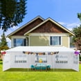 thumbnail image 3 of Kepooman 10'x30' Outdoor Party Tent, Wedding Sun Shelter with 5 Removable Sidewalls, Waterproof Tent for Outdoors, White, 3 of 7