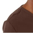 thumbnail image 4 of ave. Lex Women's Three Pocket V-Neck Tunic Scrub Top in Chocolate, 3XL, 4 of 6