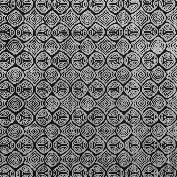 Ahgly Company Indoor Square Abstract Gray Modern Area Rugs, 4' Square
