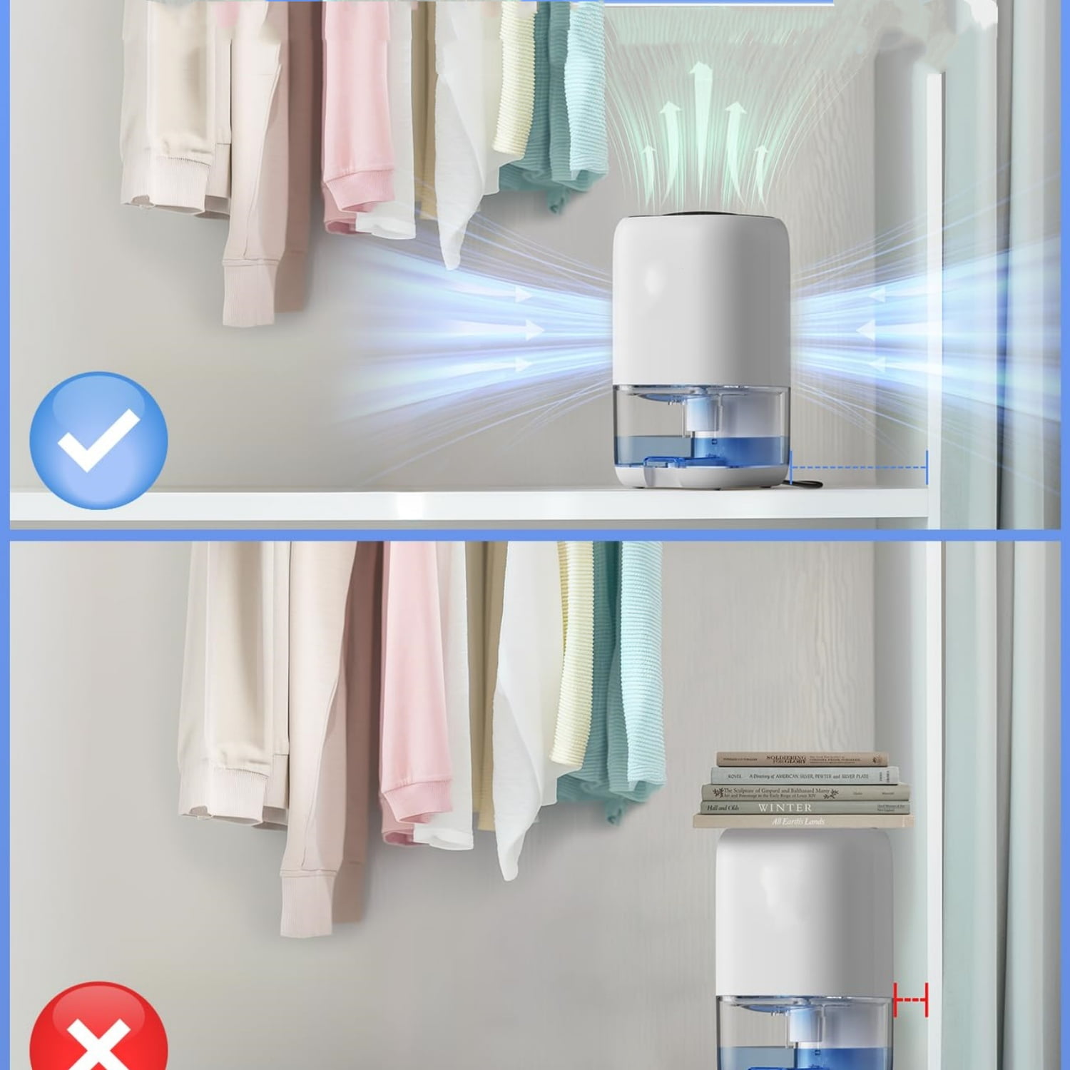 Dehumidifier,35 OZ Small Dehumidifiers for Room for Home, Quiet with Auto Shut Off, Dehumidifiers for Bedroom (280 sq. ft), Bathroom, RV, Closet