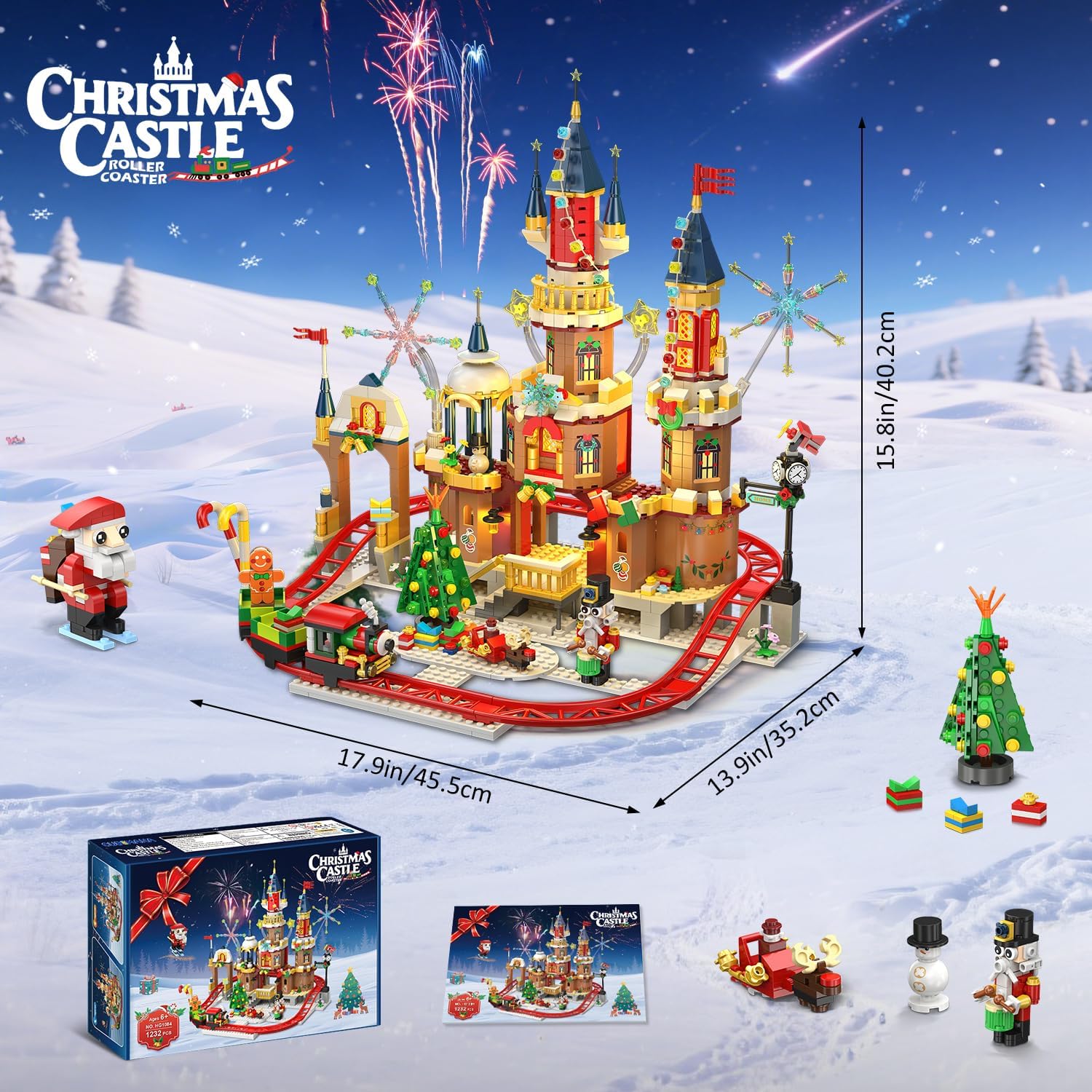 Circuit De Montagnes Russes électrique Noël Pour Tout-petits - Avec Lumières, Musique Et Figurines De Bonhommes De Neige