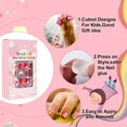 thumbnail image 4 of Halloween Navidad Niños Uñas Postizas Prepegamento Cubierta Completa Stick On Nails Press On Nails Para Niñas 120 Uds matsuzay HA043384-02, 4 of 6
