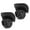 W082 large black, variant on 1 Pair Heavy Duty Luggage Wheel Replacement Trolley Casters 360 Degree Swivel