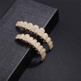 thumbnail image 2 of HLONK 2pcs/ Set Hip Hop Cubic Zirconia Teeth Grills Punk Tooth Caps Cosplayer Rapper Jewelry Glittering Hip Hop Cubic Zirconia Teeth Grills - 20pcs Top & Bottom Set for Rappers and Cospla, 2 of 6