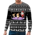 thumbnail image 1 of NLLSHGJ Chandail à Col Rond Homme Graphique Automne et Hiver Tendance Décontractée Imprimé de Noël chandail à Col Rond Chandail à Capuche pour Homme Graphique Léger à Fermeture Éclair pour Homme, 1 of 4