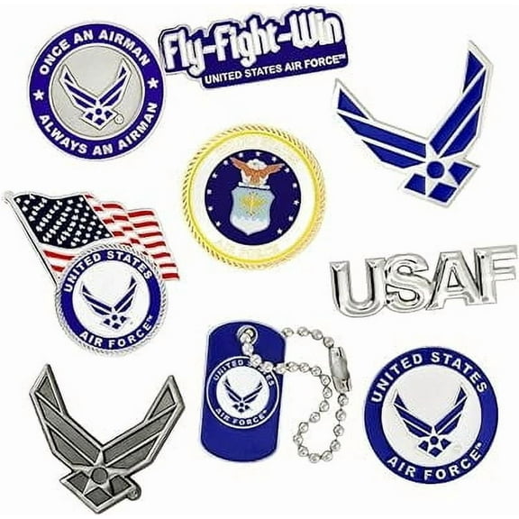 Pinmart's Officially Licensed U.S. Air Force Enamel Lapel Pin Set