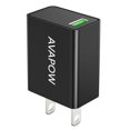 thumbnail image 1 of Cargador de pared USB C AVAPOW 18W de carga rápida negro, 1 of 5