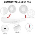 thumbnail image 2 of Ventilador de cuello Haomaomao portátil de 2500 mAh, recargable por USB, 3 velocidades, 2 of 7