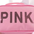 thumbnail image 4 of Pink Sequin Cosmetic Makeup Bag, 4 of 7