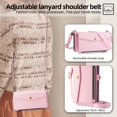 thumbnail image 3 of Crossbody Wallet Case for iPhone 15 Plus, with RFID Blocking Card Holder, PU Leather Zipper Wallet Detachable Magnetic Phone Case,Shockproof Protective Cover with pocket Credit Card Slots,Pink, 3 of 11