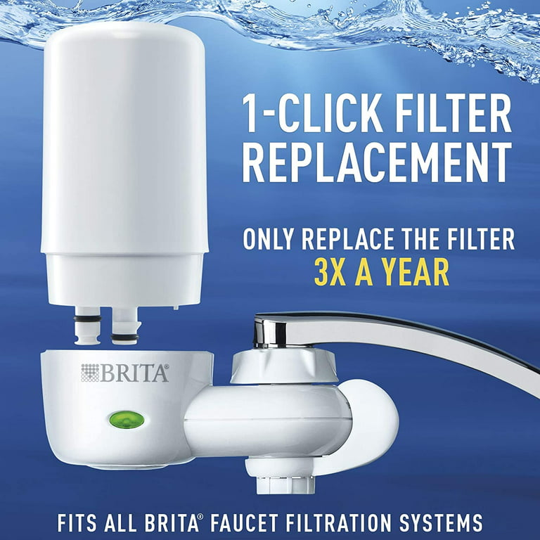 Brita Tap Water Faucet Filtration System with Filter Change