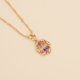thumbnail image 3 of Xihbxyly Collar con Colgante de Flor de Sol Multicolor y Cristal para Mujer, 3 of 4