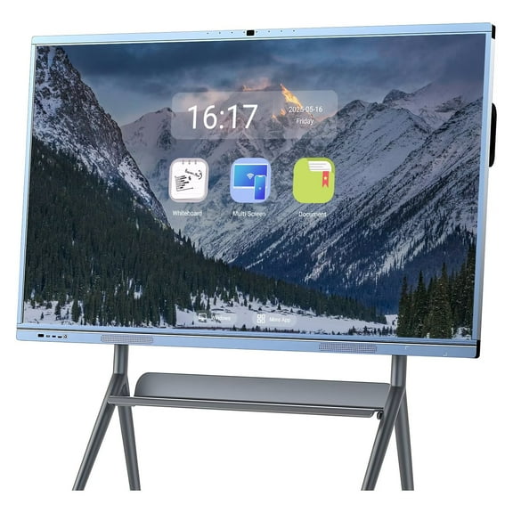 JYXCN 65''Smart Board, 4K UHD Interactive Whiteboard, All in One Smartboard for Office, Digital Smart Whiteboard Built in Dual System for Classroom