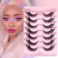 thumbnail image 2 of Lashes Natural Look False Eyelashes 3D Mink Lashes Cat Eye Lashes Natural Strip Fake Eyelashes Wispy Butterfly Style Fairy Lashes, 2 of 5