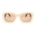 thumbnail image 2 of Womens Buffed Sleek Mod Oversized Butterfly Fashion Sunglasses Beige Brown - Brown, 2 of 4