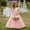 Pink, variant on Dpytoraw Girls Party Dress With Bow And Skirt For Girl Pageant Gown Elegant Tutu Dress For Kids Performance Girls Tulle Dresses Size 5-6 Years