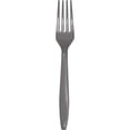 thumbnail image 1 of Glamour Gray Plastic Forks, 24 Count, 1 of 1
