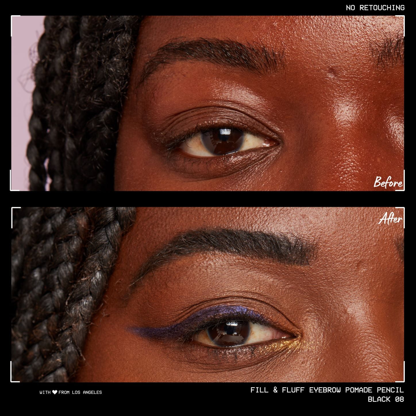 NYX Professional Makeup Fill & Fluff Eyebrow Pencil Pomade, Black | Augenbrauen