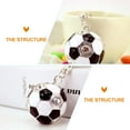 thumbnail image 3 of KAKOWELY Mini llavero de fútbol, llavero decorativo con forma de balón de fútbol, adorable llavero con temática de fútbol., 3 of 5