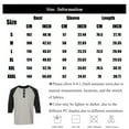thumbnail image 3 of Resicozy 2025 Henley Shirts for Men Raglan 3/4 Sleeve Vintage Baseball T-Shirts Fall Casual Big and Tall Sport Athletic Tee Tops Light Brown S, 3 of 5