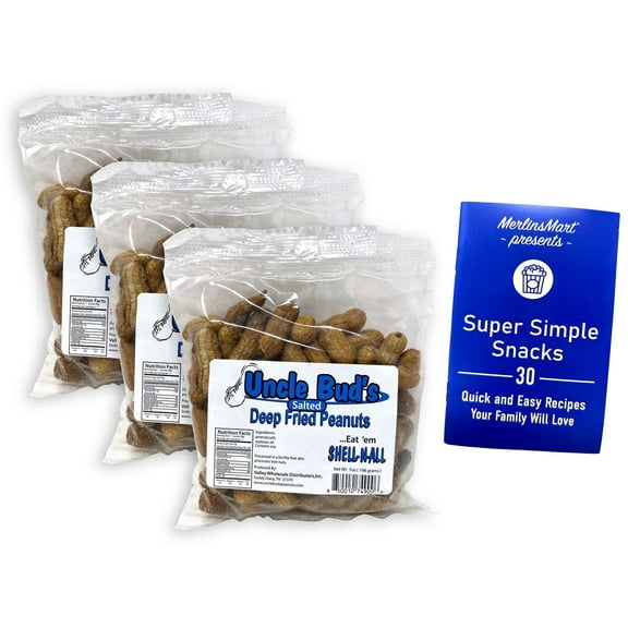Uncle Bud's Deep Fried Peanuts - Salted - 3 Count (7 oz)   MerlinsMart Zine