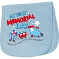 thumbnail image 2 of Inktastic My First Memorial Day Train Baby Burp Cloth, 2 of 3