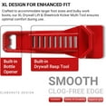thumbnail image 3 of TGHTBA-(2-Pack) XL Drywall Lift & Sheetrock Kicker Multi-Tool Set with Built-In Drywall Rasp Tool & Bottle Opener, Ideal for Wall Panels & Door Installation, XL Size Drywall Tools, 3 of 4