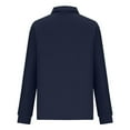 thumbnail image 6 of GEWSEY Women Tops Quarter Zip Fall Winter Spring Tunic Casual Oversized Sweatshirt Ribbed Quilted Pullover Vneck Outfit 2025 (Navy, XXL), 6 of 9