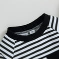 thumbnail image 4 of cfhntfmh Infant Newborn Clothes Toddler Baby Pullover Sweatshirt Long Sleeve Striped Boy Girl Crewneck Tshirts 6 Month-4y, 4 of 6