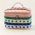 thumbnail image 4 of Bolsa de maquillaje de algodón pequeña, fresca y bonita, bolsa de almacenamiento de artículos de tocador portátil de nicho, linda caja con flores, caja de bolsa, 4 of 6
