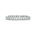 thumbnail image 2 of BERRICLE Sterling Silver Wedding Rings Pave Set Round Cut Cubic Zirconia CZ Eternity Ring for Women, Rhodium Plated Size 6, 2 of 5