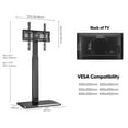 thumbnail image 4 of Modern Floor TV Stand up to 55 inch TV, Black Television Stand with Swivel Mount Base, Height Adjustment for 23-55 Inches LED LCD Flat Screen TVs, 4 of 8
