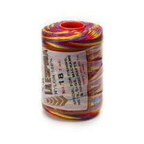 Espiga No.18 Variegated - 100% Nylon Omega String Cord for Knitting and Crochet - 56 Circus