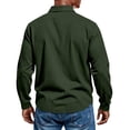 thumbnail image 4 of Hearthz Mens Long Sleeve Polo Shirts Knit Classic Casual Button Polo Shirts for Men Lightweight Collared Men's Pullover, 4 of 8