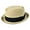 Tan, variant on Toyo Straw Braid Pork Pie Hat - XXL - Tan