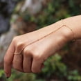 thumbnail image 1 of de dedo cadena mano cadena joyería para fiestas diarias niñas Oro 1 Hugo Pulsera de anillo de dedo, 1 of 9