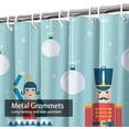 thumbnail image 4 of Toys Christmas Shower Curtain,Ornaments Flat Xmas Princess Snow Bauble Shower Curtains for Bathroom with 12 Hooks,72 x 72 Inch, 4 of 6