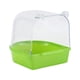 thumbnail image 4 of Caja de Baño de aves para mascotas, bañera de baño para loros, , fácil de instalar, accesorios para jaula para canarios, caja de ducha para Verde, 4 of 8