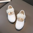 thumbnail image 6 of Zanarzt Toddler Girls Dress Shoes Girls Toddler Little Ballet Shoes Flower Girls Mary Jane Flats Dress Shoes Party Wedding White,US 11.5, 6 of 6