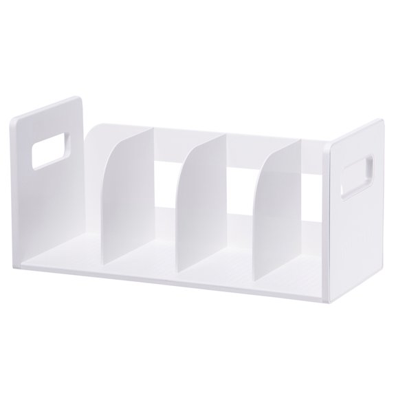 Librero Minimalista AGBOX de 4 Compartimentos Color Gris claro