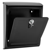 Architectural Mailboxes Sienna Locking Wall Mount Mailbox, Black, Medium