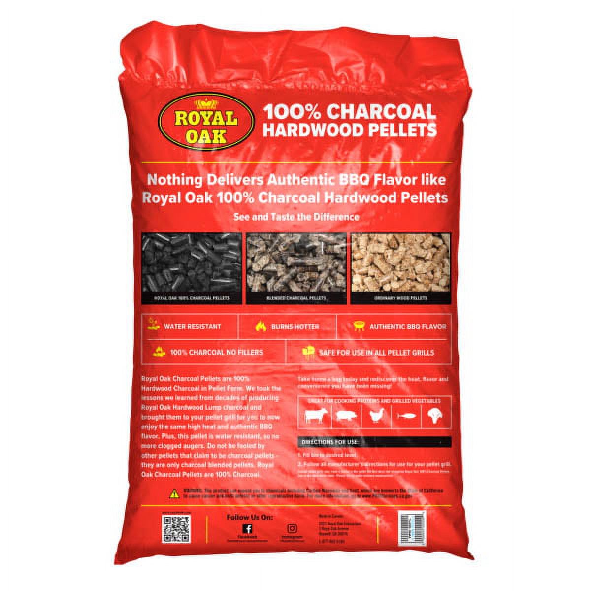 Royal Oak 100% Hardwood Charcoal Pellets, 20 Pounds - image 2 of 3